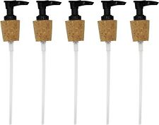  Dispenser a Pompa Nero con Tappo in Sughero per Facile Press-in Fit (Pkg/5) 