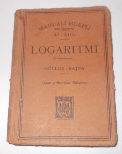 Tavole logaritmi muller - di,