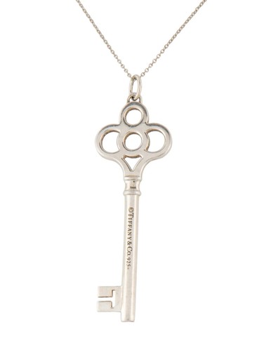 Ciondolo chiave corona - , argento