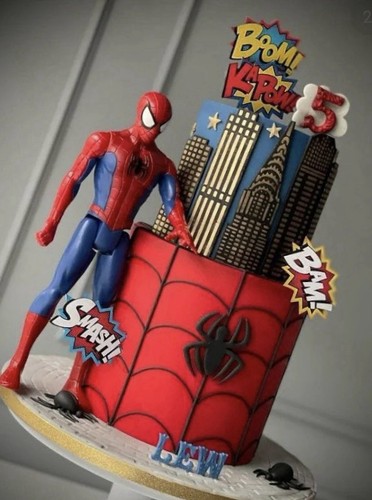 Torta scenografica spiderman - torta,