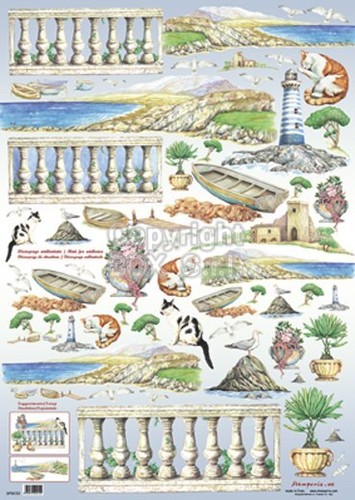 Carta decoupage paesaggio - carta,