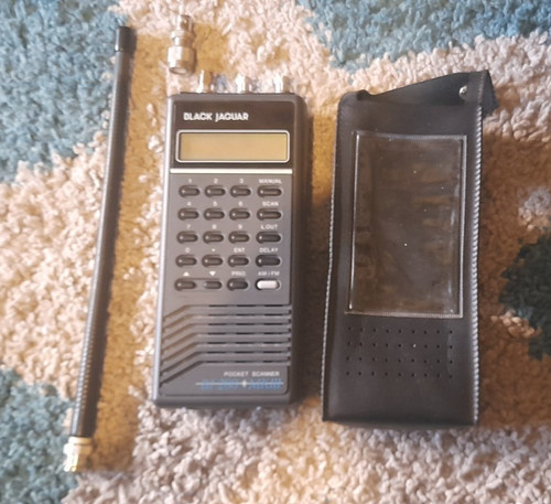 Scanner radio black jaguar - scanner,