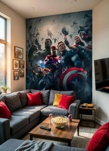 Carta parati poster marvel - da,