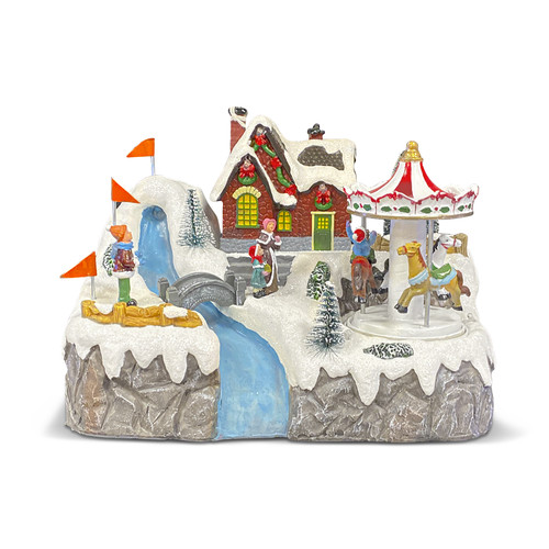 Villaggio natalizio 24x15x18cm - natalizio,