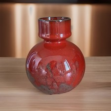 Vaso Artistico  Vetro Rosso