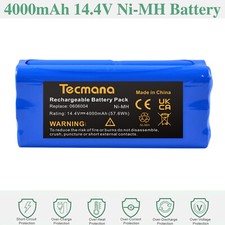 14.4V 4.0Ah Batteria per Dirt Devil Spider M606 M610 M612 M611 M607 Dibea ZN101