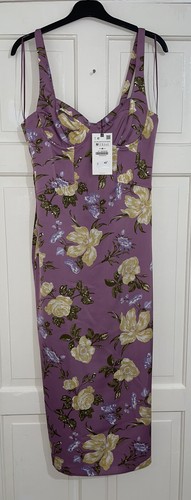 Abito midi zara rosa stampa - zara,