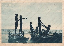1938 RIMINI Divertimenti balneari Cartolina 