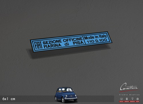 Adesivo vano motore fiat - vano,