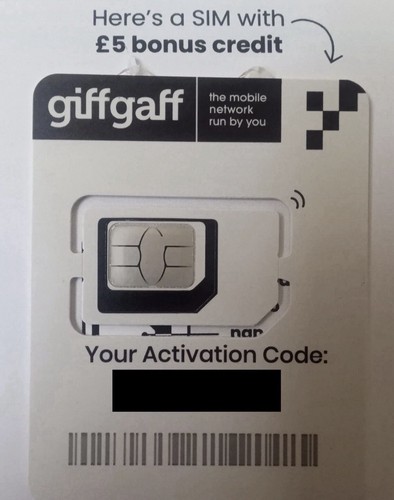 Giffgaff uk - ((300, cards))