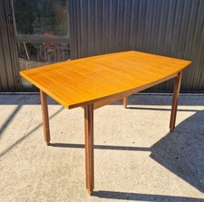 Tavolo allungabile in stile scandinavo in teak, anni '60