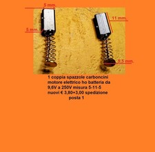 1 coppia spazzole carboncini