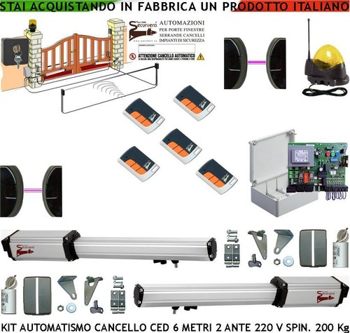 Cancello elettrico 2 ante - elettrico,