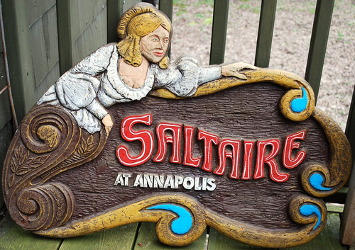 Vtg pub tavern sign - 35", hand