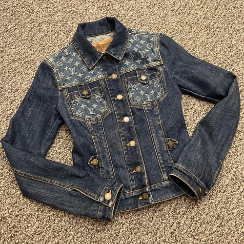 Louis vuitton denim jacket - louis, 34