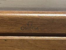 Omega Box Scatola porta Orologi Anni 50 In Legno 
