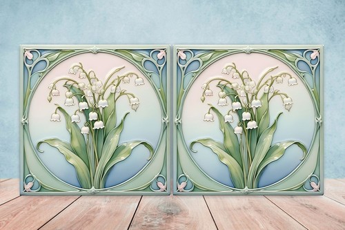 Piastrelle ceramica fiori art - ceramica,