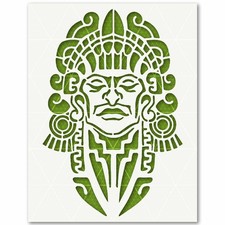 Stencil Guerriero Azteco -