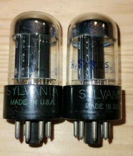 Matched pair 6sn7gtb sylvania - pair,