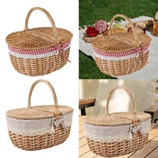 Cestino da picnic in vimini
