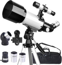Telescopio, Astronomia Telescopio Professionale 70/400Mm per Principianti Con Ca
