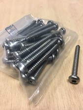 VITE ACCIAIO INOX 5x50 PER LEGNO PLASTICA TESTA CILINDRICA INSERTO T25 20PZ