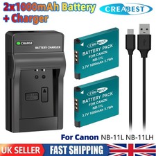 2x NB-11L NB-11LH batteria +
