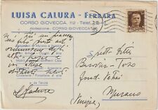 FERRARA - LUISA CALURA - LAMPADARI DI MURANO E BOEMIA, VETRI, MOBILI 1942