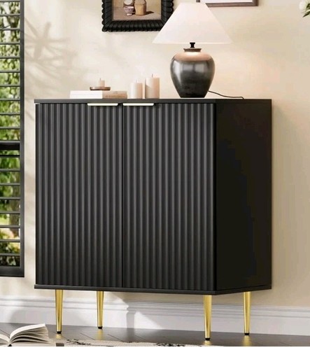 Mobile buffet scanalato nero