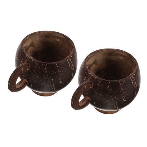 Pezzi tazzine legno con - ,