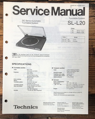 Technics l20 - technics, sl-l20