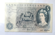 England.  FIVE pounds. ELIZABETH II...  1970.