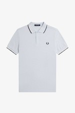 Fred Perry Polo Manica Corta Slim Fit Azzurro - Taglia M Abbigliamento Uomo Polo