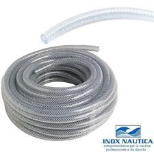 TUBO RETINATO TRASPARENTE FLESSIBILE IN PVC ATOSSICO - VARIE MISURE - AL METRO