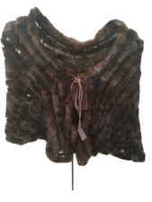 Mantellina pelliccia di visone tricot demibuff e lana qualità TOP costo € 350