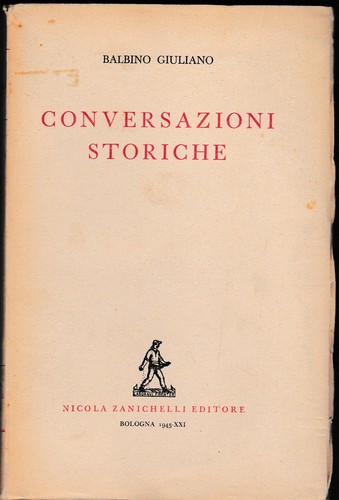 Balbino giuliano conversazioni - giuliano,