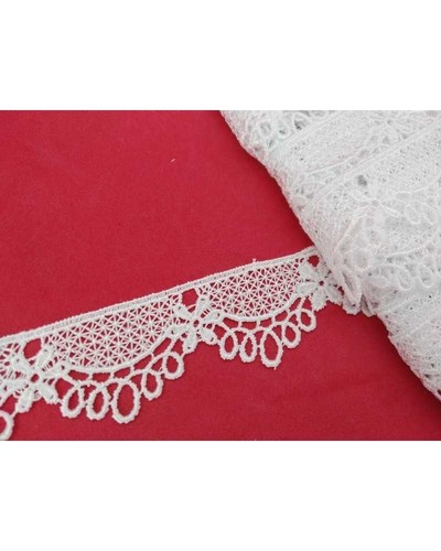 Pizzo macramè puntina bianco - puntina,