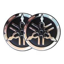  ?? kit 2 adesivi 3m rilievo 3d 50mm emblema yamaha tmax mt 07 09 logo argento