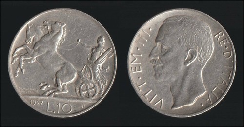 Lire 1927 biga - 10,