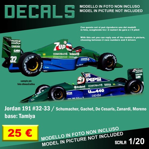 Decals repro jordan 191 - decals, f1