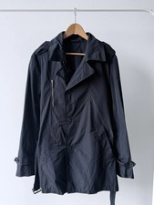 Versace trench blu navy nylon