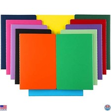 Vibrant 12-Pack Large Notebooks - 8.5x11", College Ruled, 60 Pages for Students