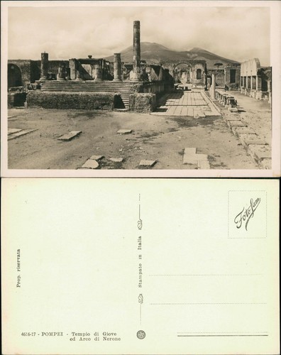 Cartolina pompei tempio - cartolina, di