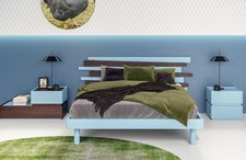LETTO TWING IN LEGNO TESTATA A