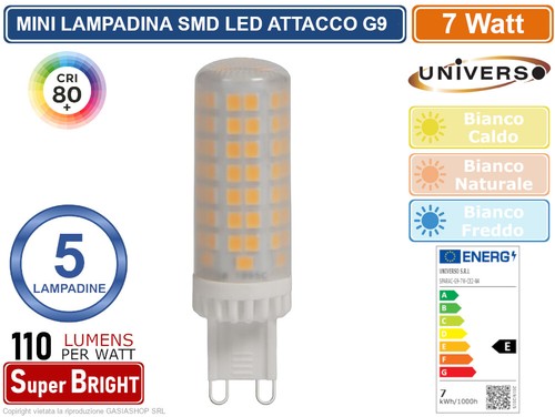 5pz lampadina led spotlight - 5pz,