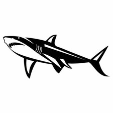 Kit 2 adesivi tuning SQUALO TRIBALE auto moto custom decal