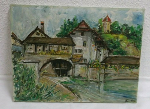 Quadro antico con - , firma