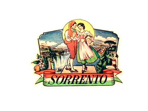 Adesivo sorrento piaggio - adesivo, vespa