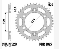 CORONA ACCIAIO 38 DENTI PASSO