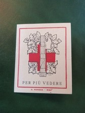 Tessera PNF Croce Rossa Italiana CRI Biblioteca Infermiere. 1929 2 Croci Due